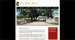 Desktop Screenshot of foxhuntfarm.com