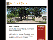 Tablet Screenshot of foxhuntfarm.com